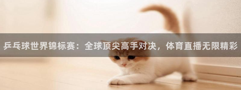 乒乓球世界锦标赛：全球顶尖高手对决，体育直播无限精彩